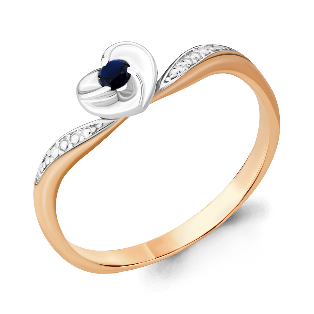 

Кольцо из красного золота с сапфиром р. , Aquamarine 963498к_585_кз, 963498к_585_кз