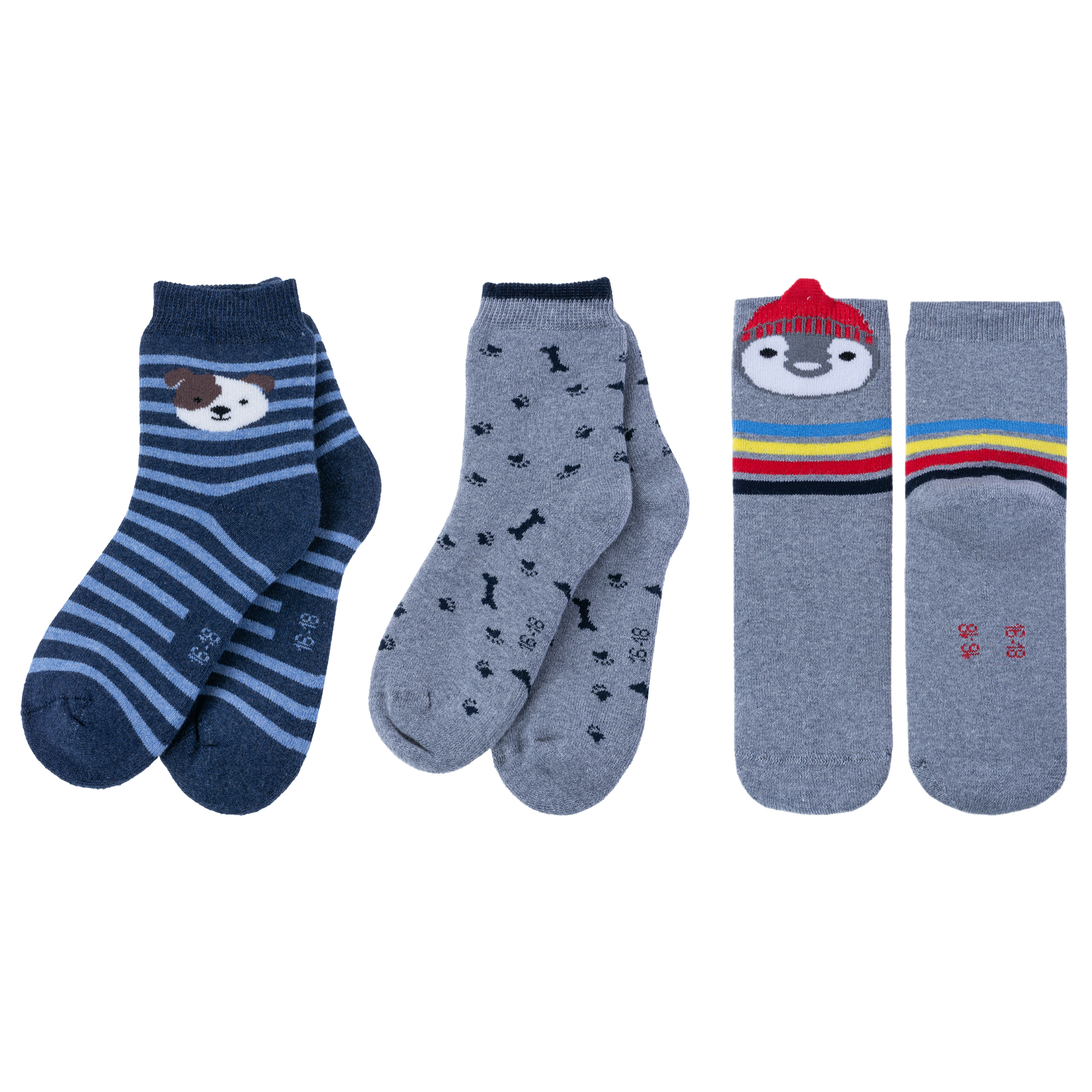 

Носки детские Rusocks 3-Д3-33039, синий; серый, 12-14, 3-Д3-33039
