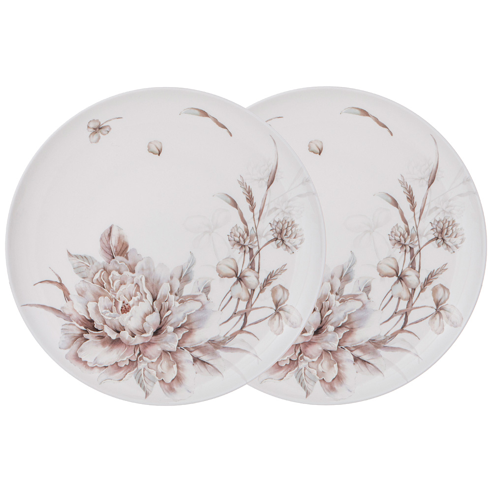 

Набор тарелок обеденных Lefard white flower 2 шт 25,5 см, Белый