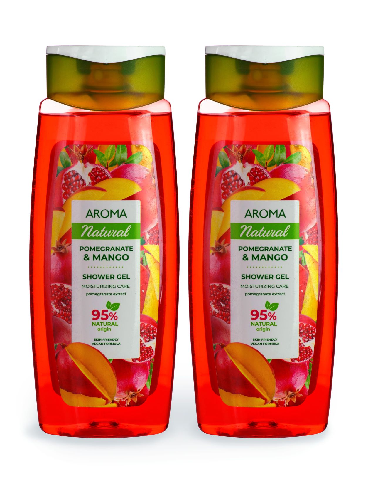 

Гель для душа и тела Aroma Natural Pomegranate & Mango 2 шт х 400 мл