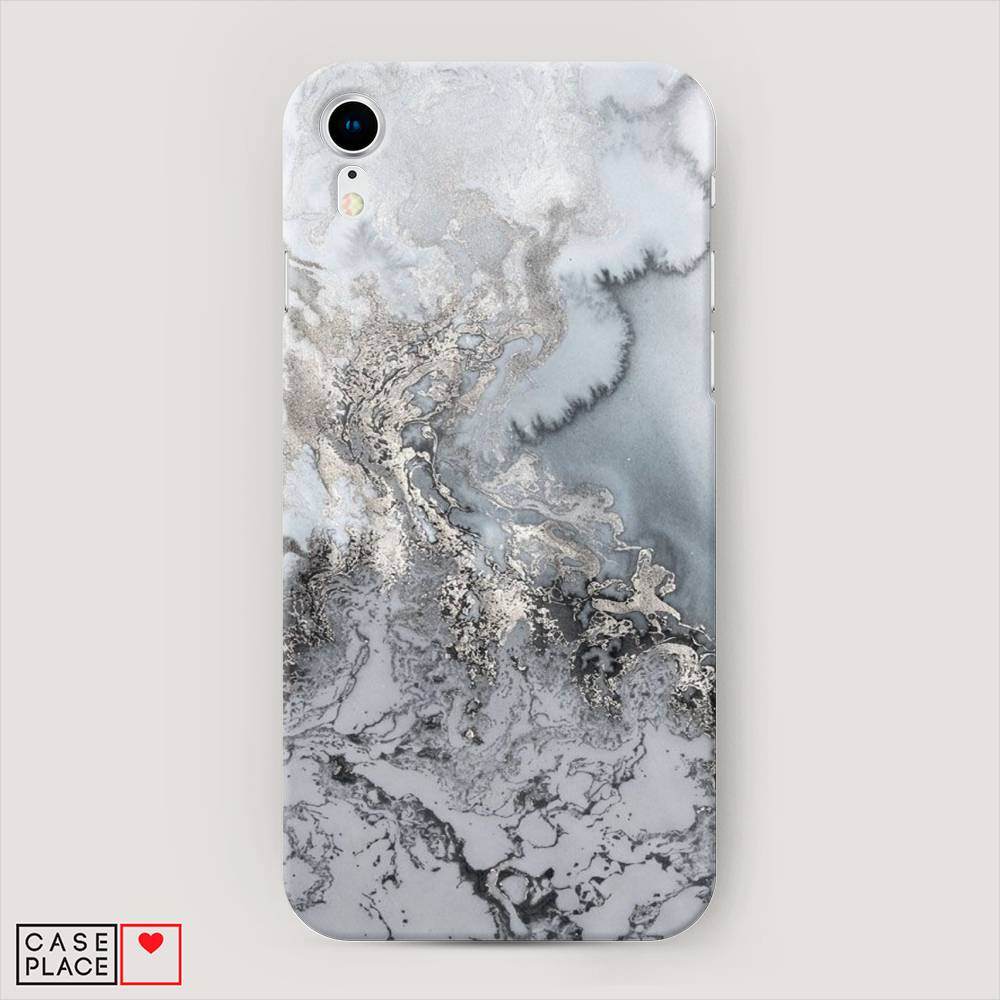 

Пластиковый чехол "Морозная лавина серая" на Apple iPhone XR (10R), 12020-2