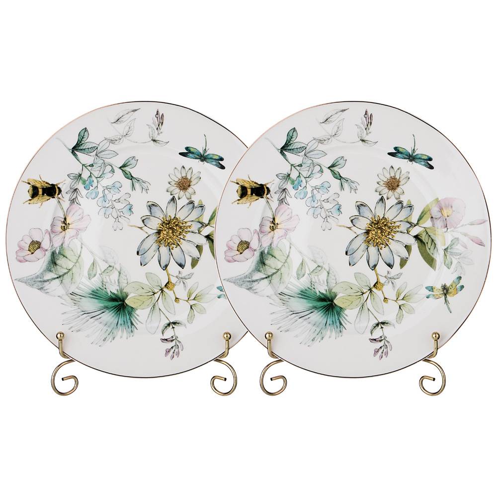 

Набор тарелок Lefard стрекоза 2 шт 25,5 см, Белый