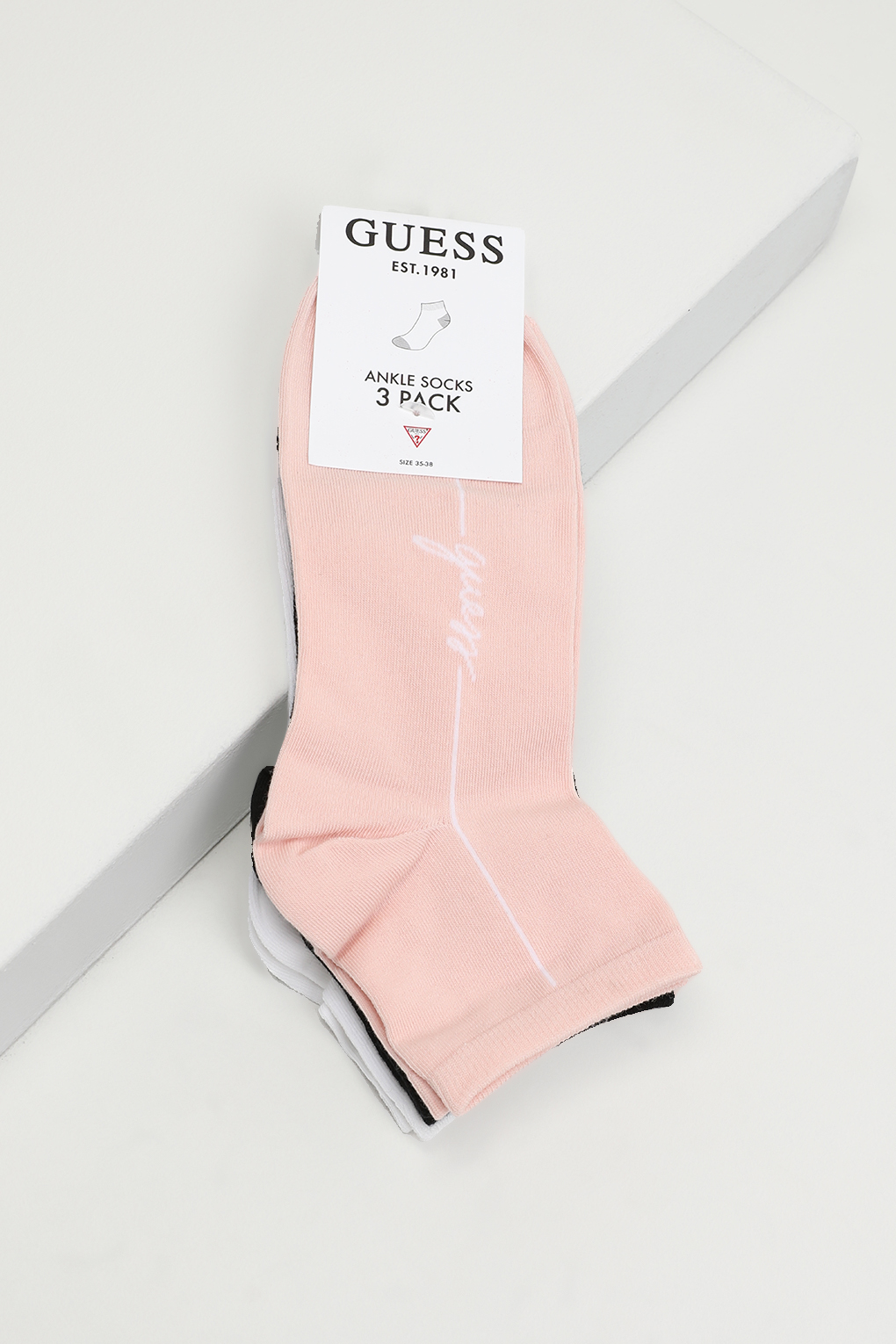 Комплект носков женских GUESS O4YG06 KBZU0 разноцветных 39-42 3 пары