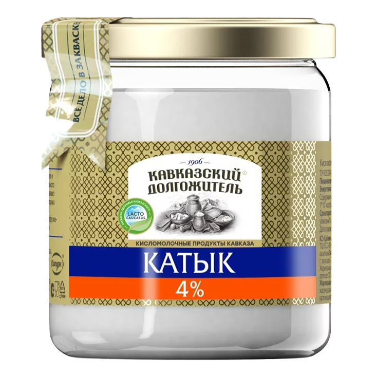 Катык Кавказский долгожитель 4 БЗМЖ 400 мл 115₽