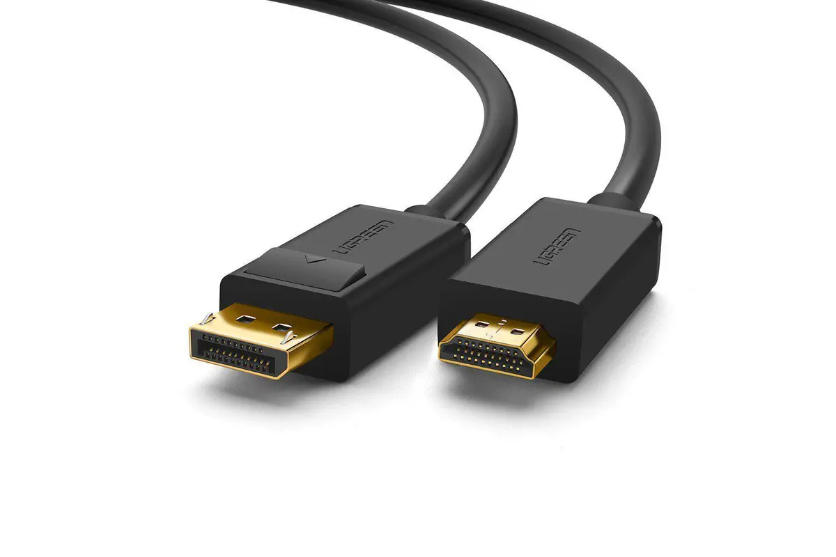

Кабель uGreen DP-HDMI вилка-вилка 1м (10238), Черный, DP101