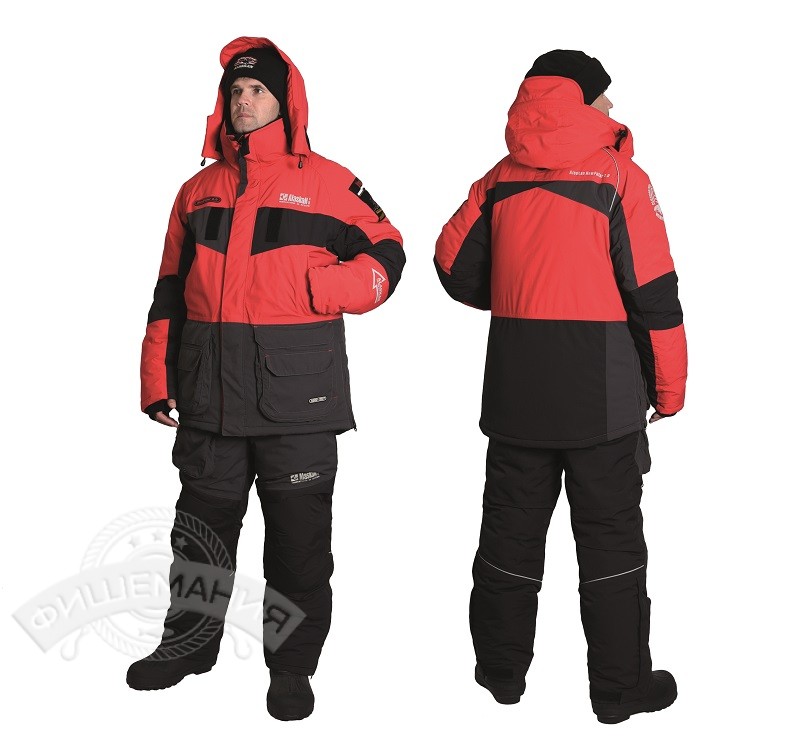 

Костюм зимний Alaskan NewPolar 2.0 красный/серый куртка+п/комбинезон XS 44-46/170-173