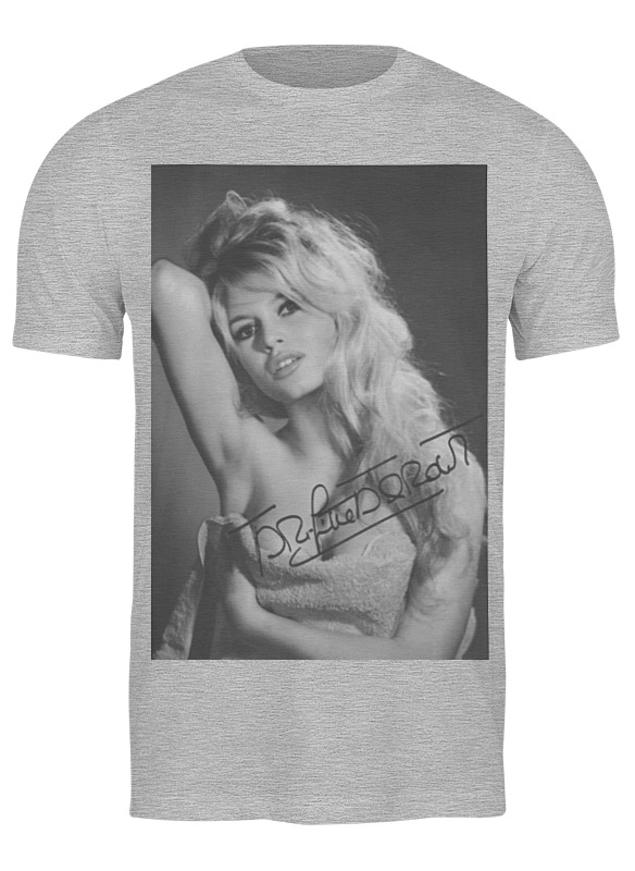 

Футболка мужская Printio Brigitte bardot серая S, Серый, Brigitte bardot