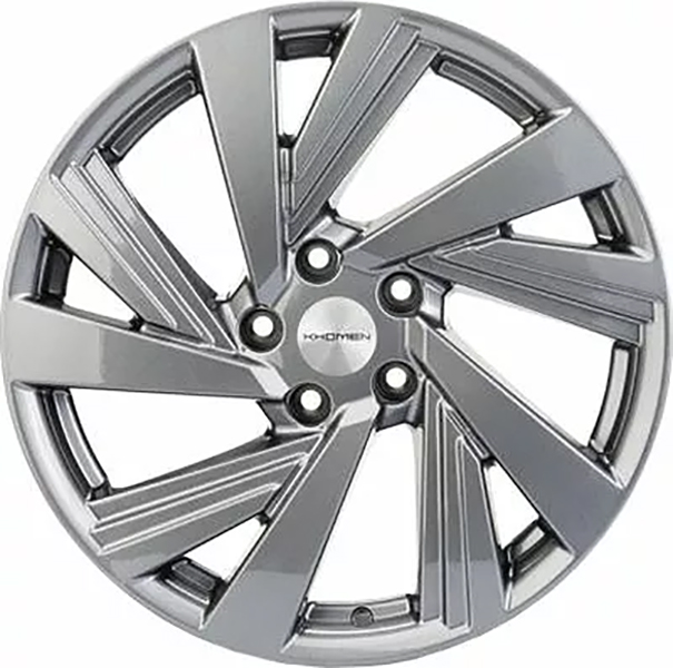 фото Колесный диск khomen wheels khw1801 (tiguan/kodiaq) gray 7.5x18/5x112 et43 d57.1 whs497923