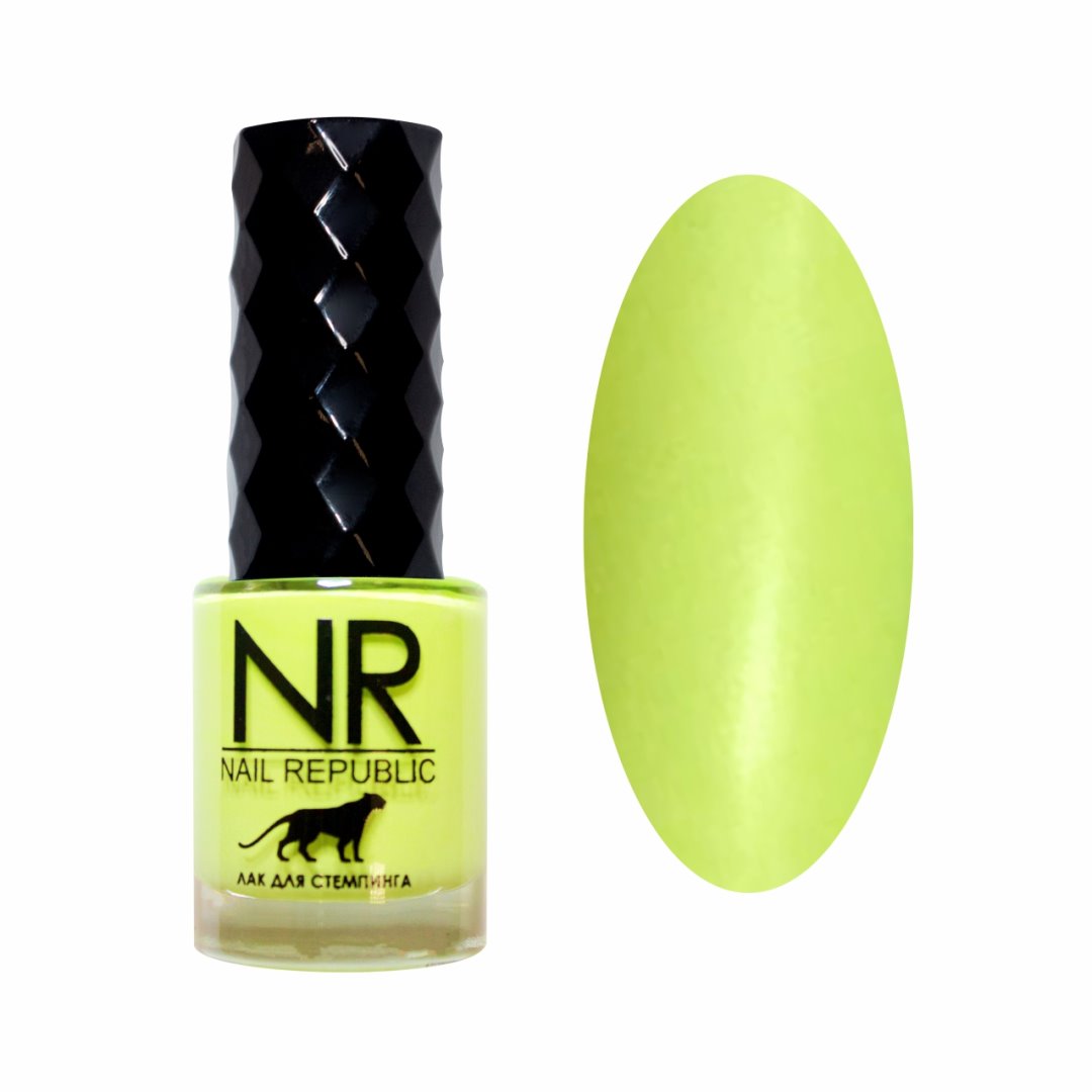 

Лак для стемпинга Nail Republic №14 (люминесцентно-жёлтый), 10 мл