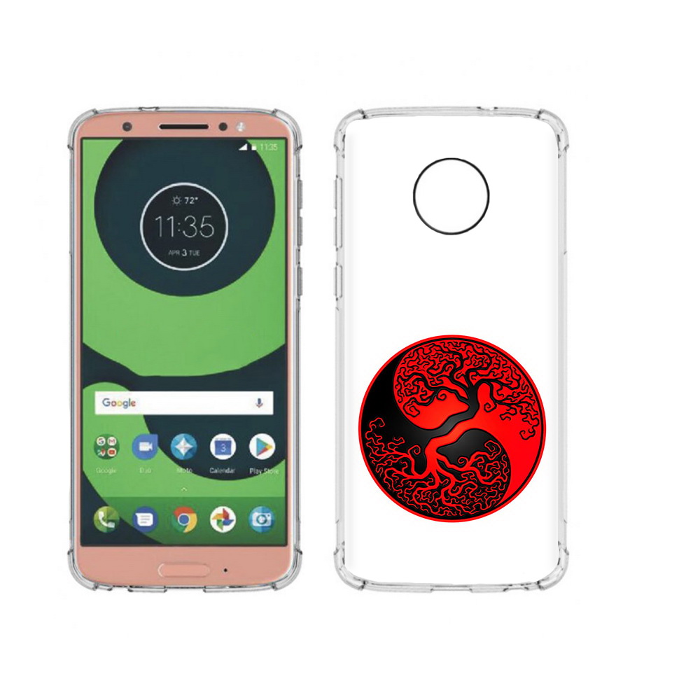 

Чехол MyPads Tocco для Motorola Moto G6 инь янь дерево (PT99805.376.379), Прозрачный, Tocco