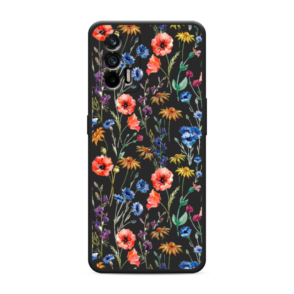 

Чехол Awog на Realme Q3 Pro/GT "Маки и васильки фон", 256552-1