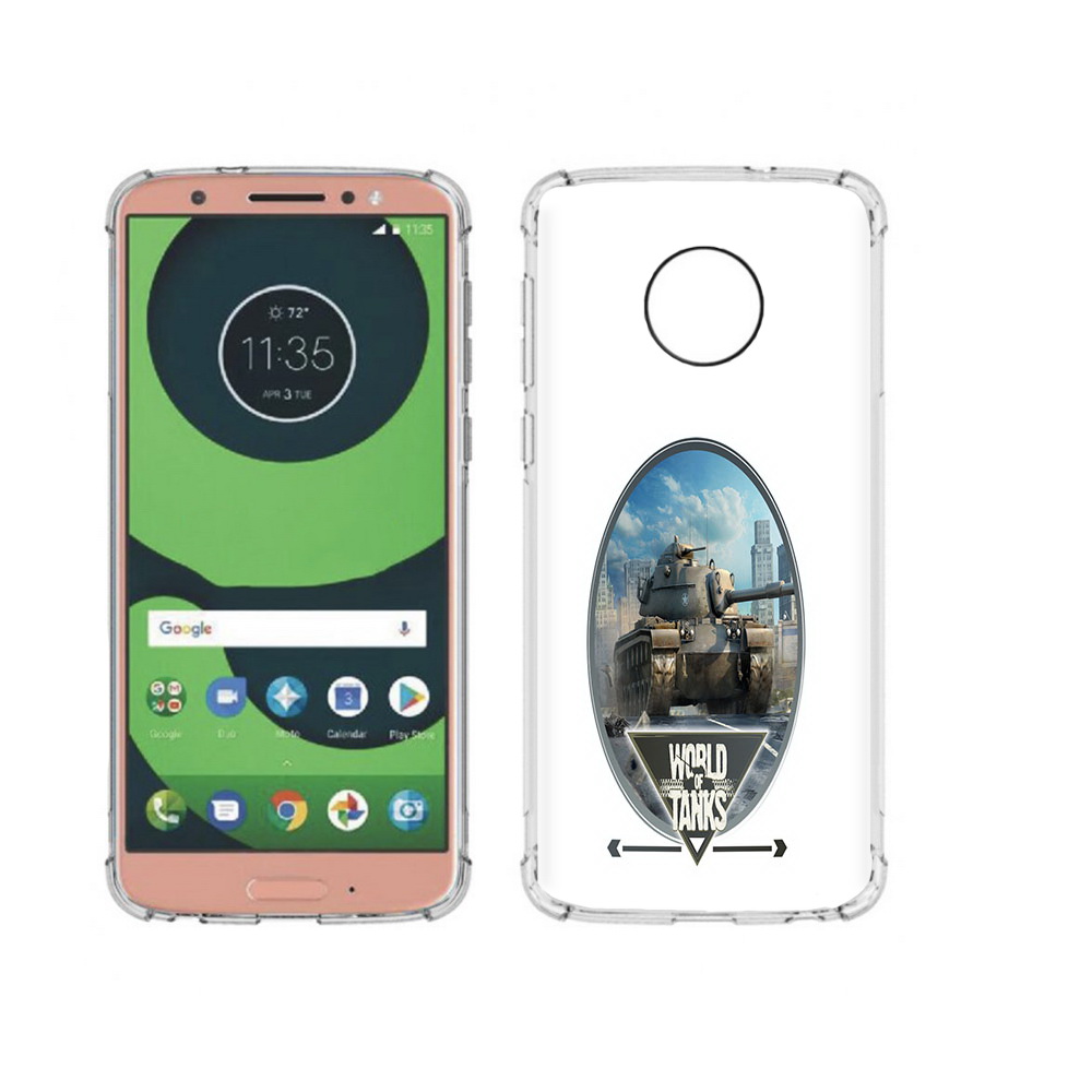 

Чехол MyPads Tocco для Motorola Moto G6 игра с танками (PT99805.376.375), Прозрачный, Tocco