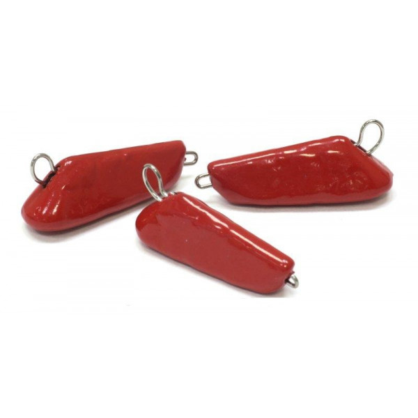 

Груз Volga jigs Проводник от Питерцова 20гр цвет 03 красный, 00-00023295