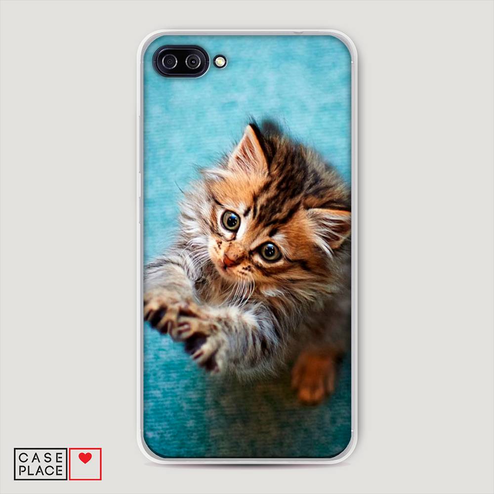 

Чехол Awog на Asus Zenfone 4 Max ZC520KL "Котенок просит есть", Голубой;коричневый;белый, 42750-2