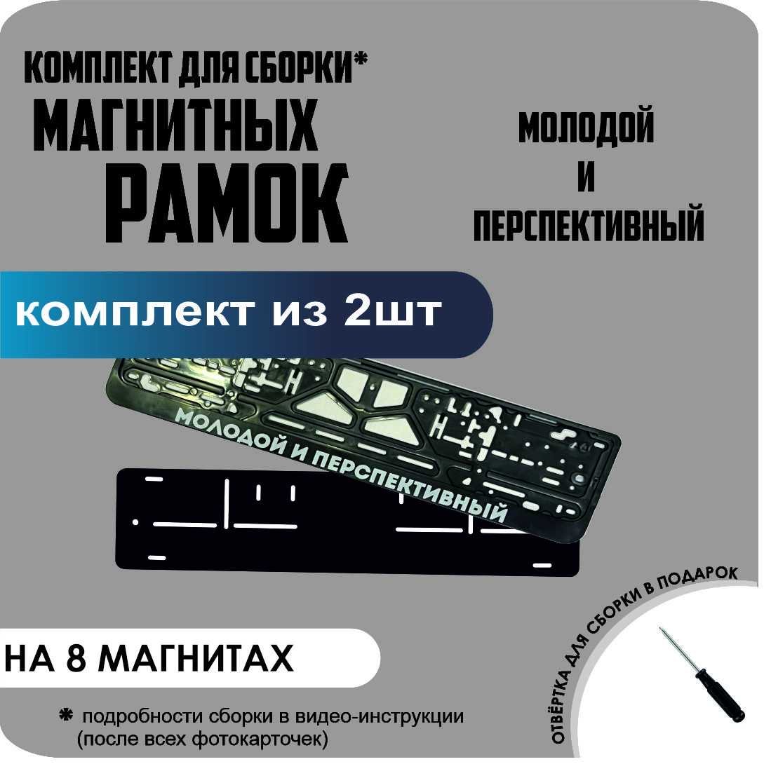 

Магнитные рамки для номеров Молодой и Перспективный премиум, без надписи
