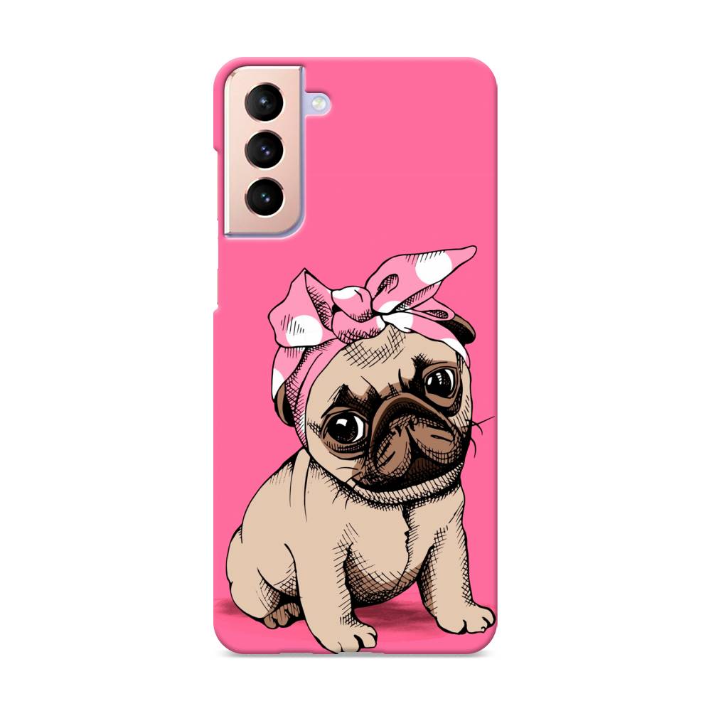 фото Пластиковый чехол "dog pin-up" на samsung galaxy s21 + awog