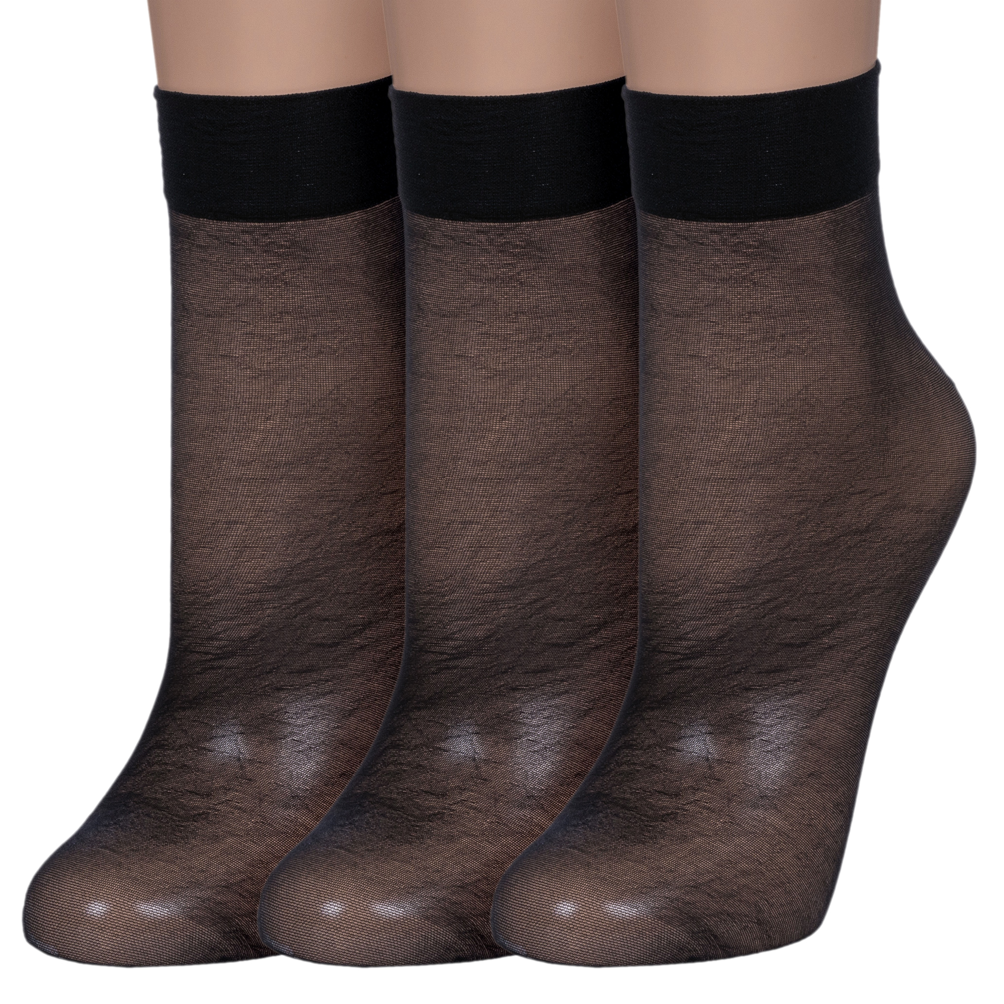 

Комплект носков женских Marilyn 3-FODKI черных one size, 3-FODKI