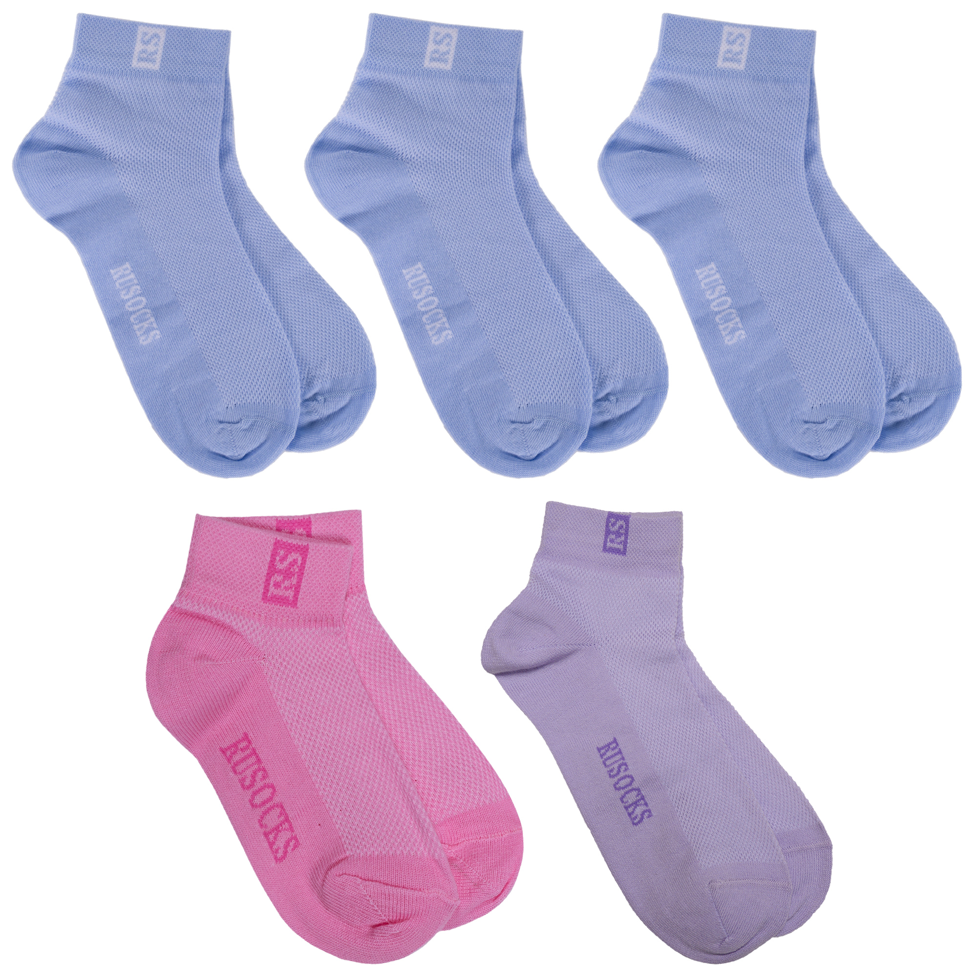 

Носки детские Rusocks 5-Д-36, голубой; розовый; фиолетовый, 10-12, 5-Д-36