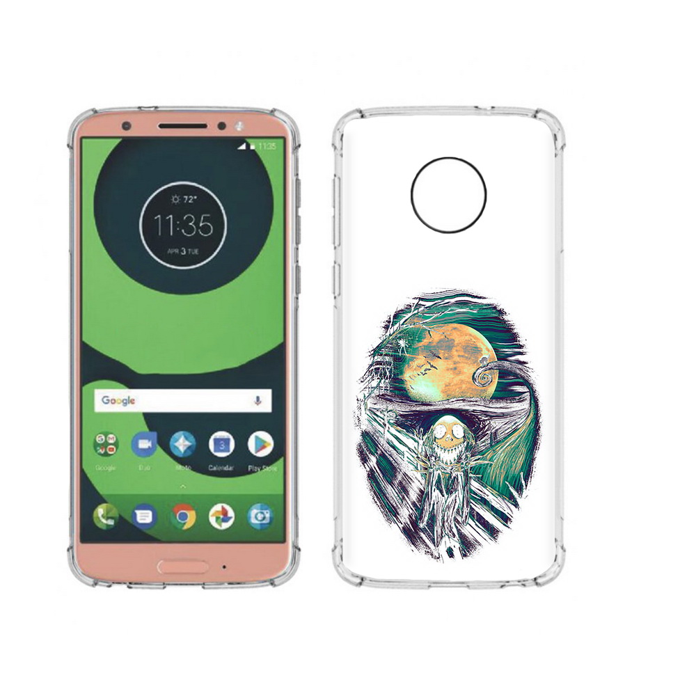 

Чехол MyPads Tocco для Motorola Moto G6 зубастое существо абстракция (PT99805.376.370), Прозрачный, Tocco
