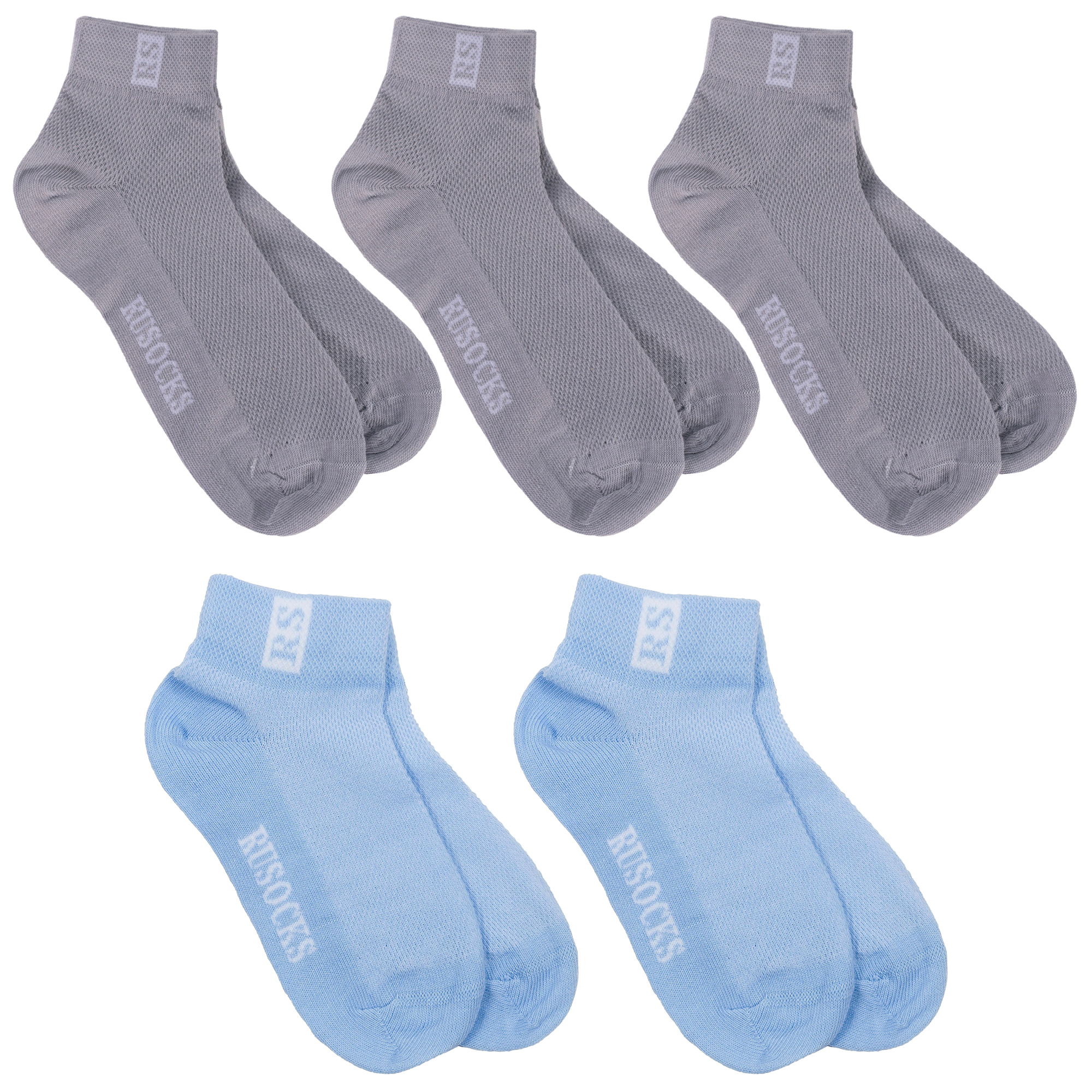 Носки детские Rusocks 5-Д-36, серый; голубой, 14-16