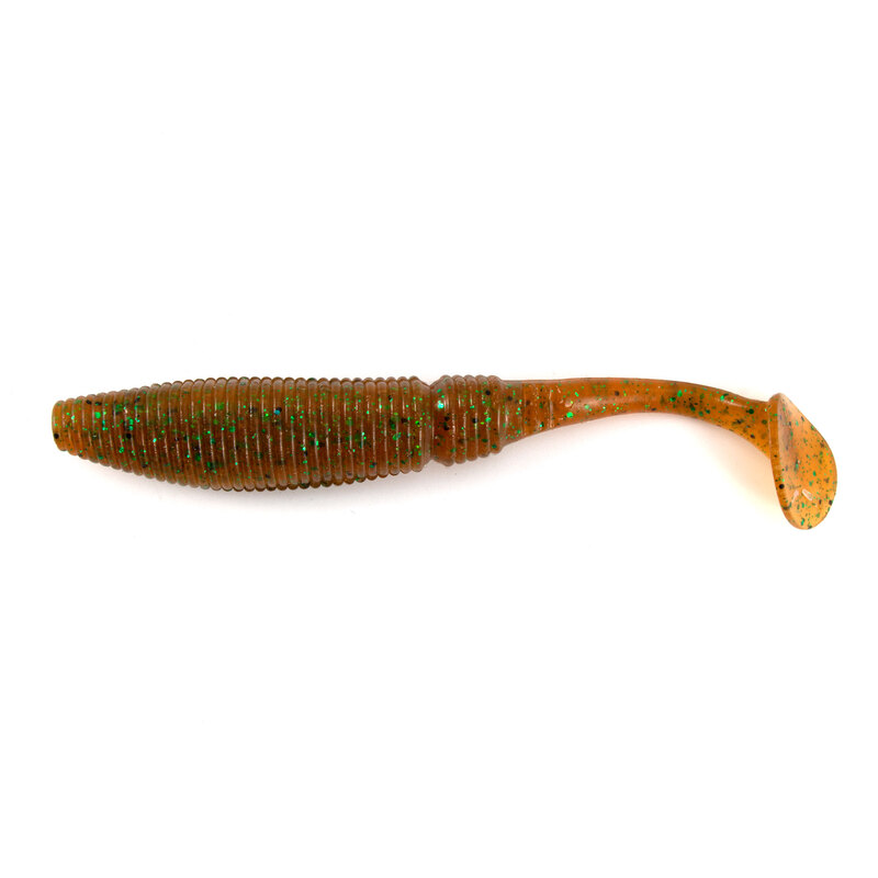 

Силиконовая приманка Yaman Springy Shad 152 мм 4 шт цвет 43, Коричневый;оранжевый, Springy Shad 152