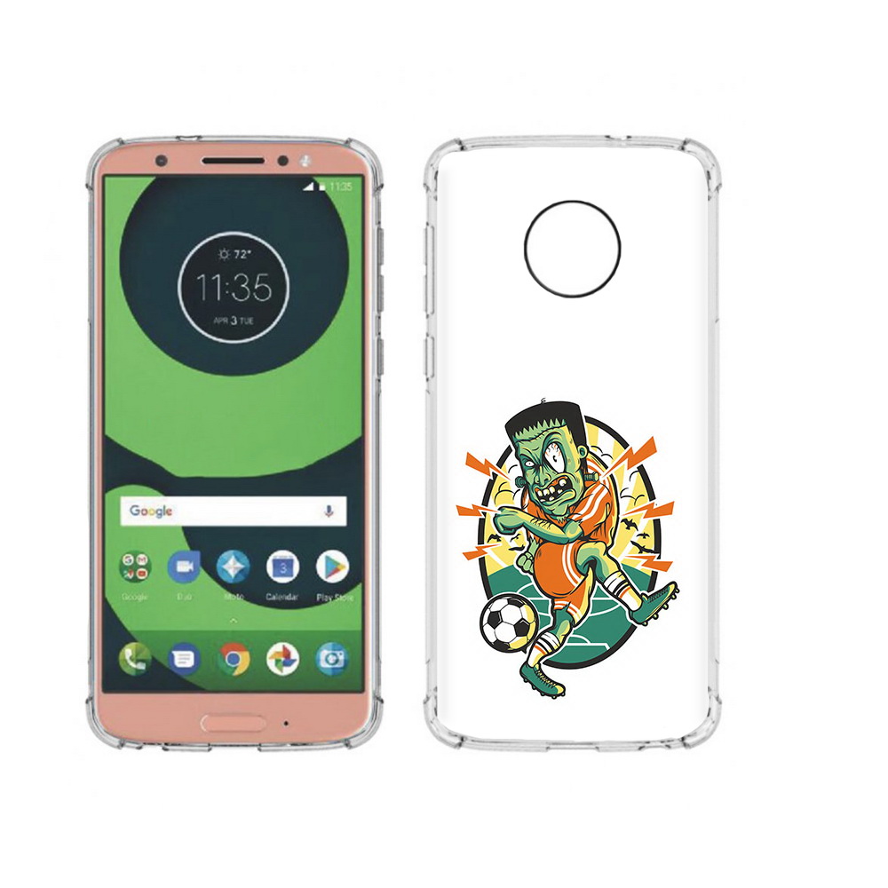 

Чехол MyPads Tocco для Motorola Moto G6 зомби футболист (PT99805.376.368), Прозрачный, Tocco
