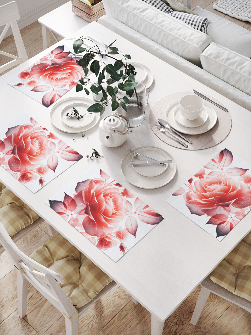 

Плейсмат JoyArty Прозрачная роза 32x46 см, np_sd2928, Желтый