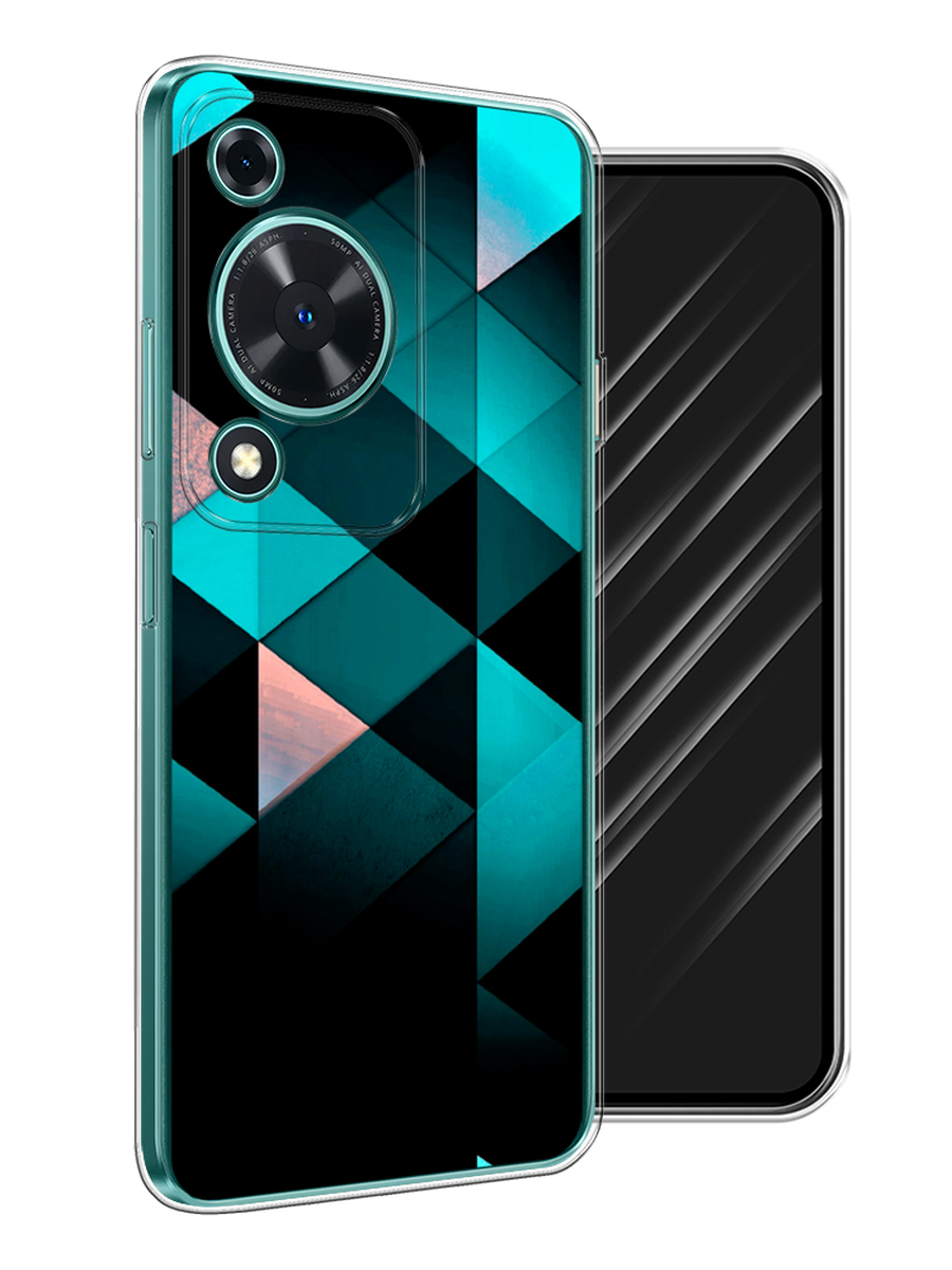 

Чехол Awog на Huawei Nova Y72 "Геометрия 16", Бирюзовый;черный, 6123650-1