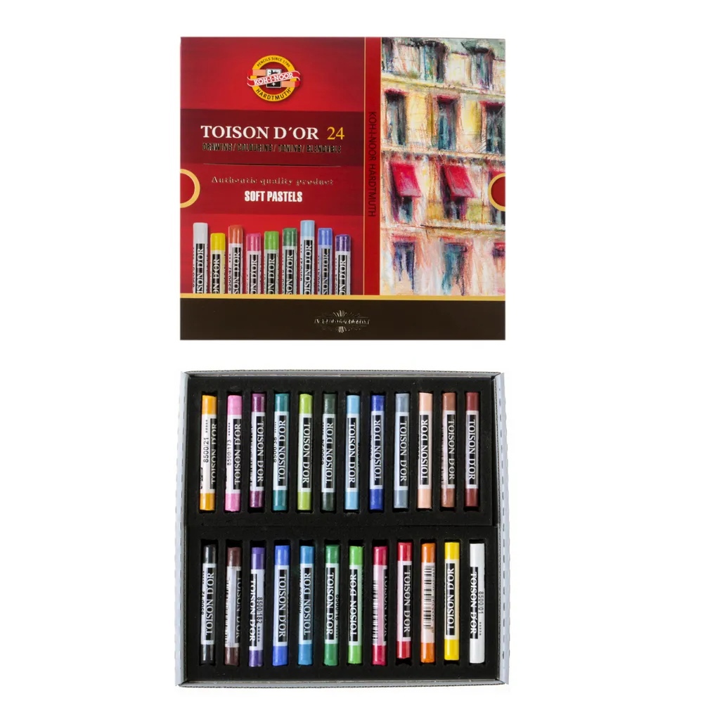 

Пастель Koh-I-Noor Toison D'or 8514, круглое сечение, 24 цвета, Разноцветный