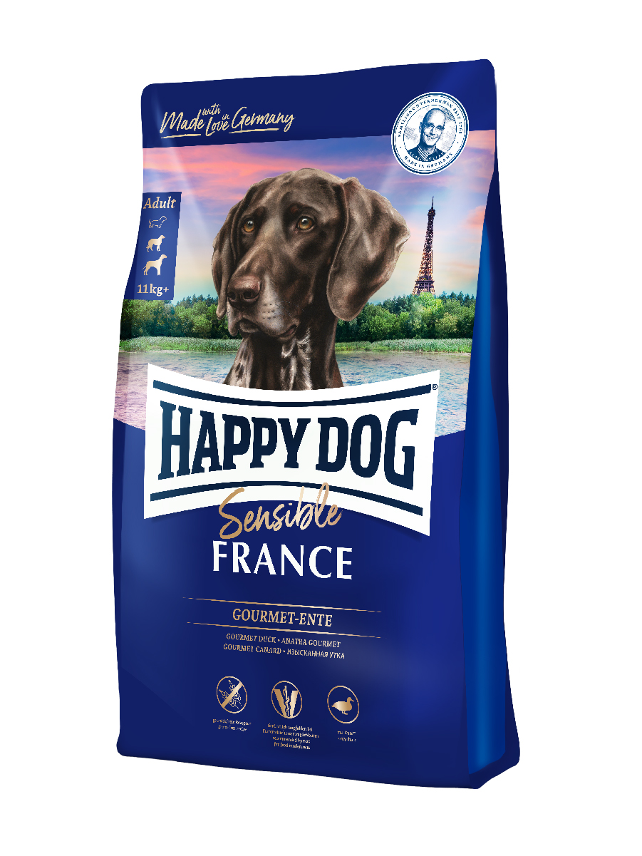 фото Сухой корм для собак happy dog supreme sensible france, утка, 11 кг