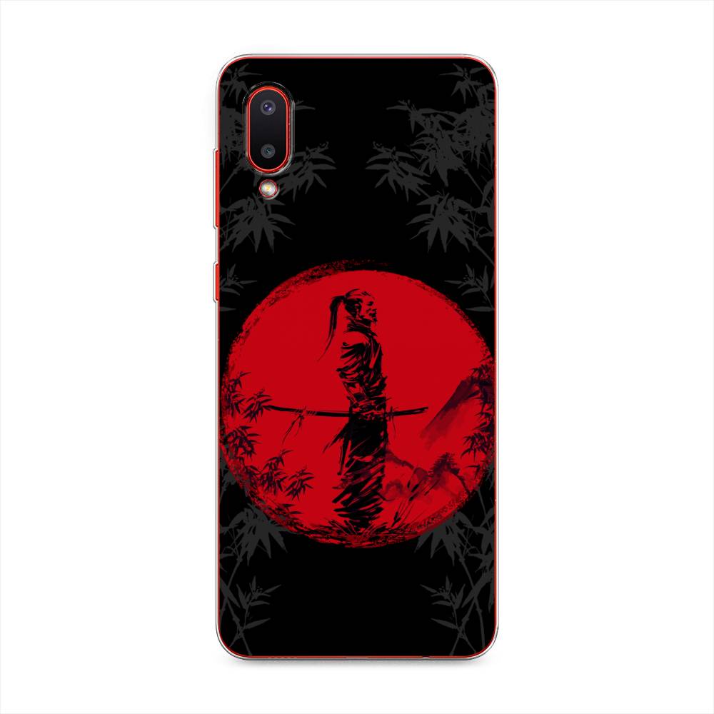 

Чехол на Samsung Galaxy A02 "Самурай на красном фоне", Черный;красный;серый, 2102550-4