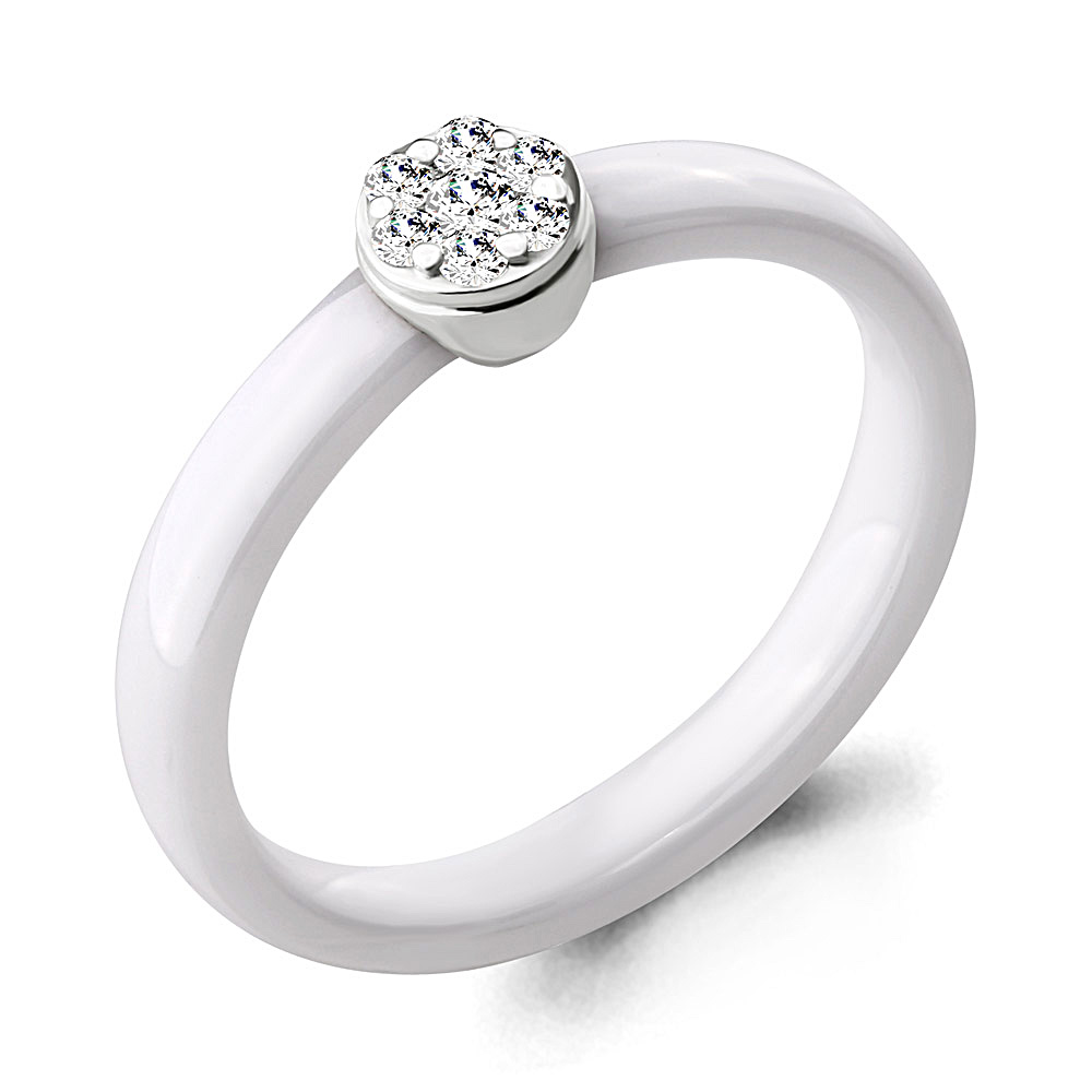 

Кольцо из белого золота с бриллиантом р. 16,5 Aquamarine 963321_585_бз, 963321_585_бз