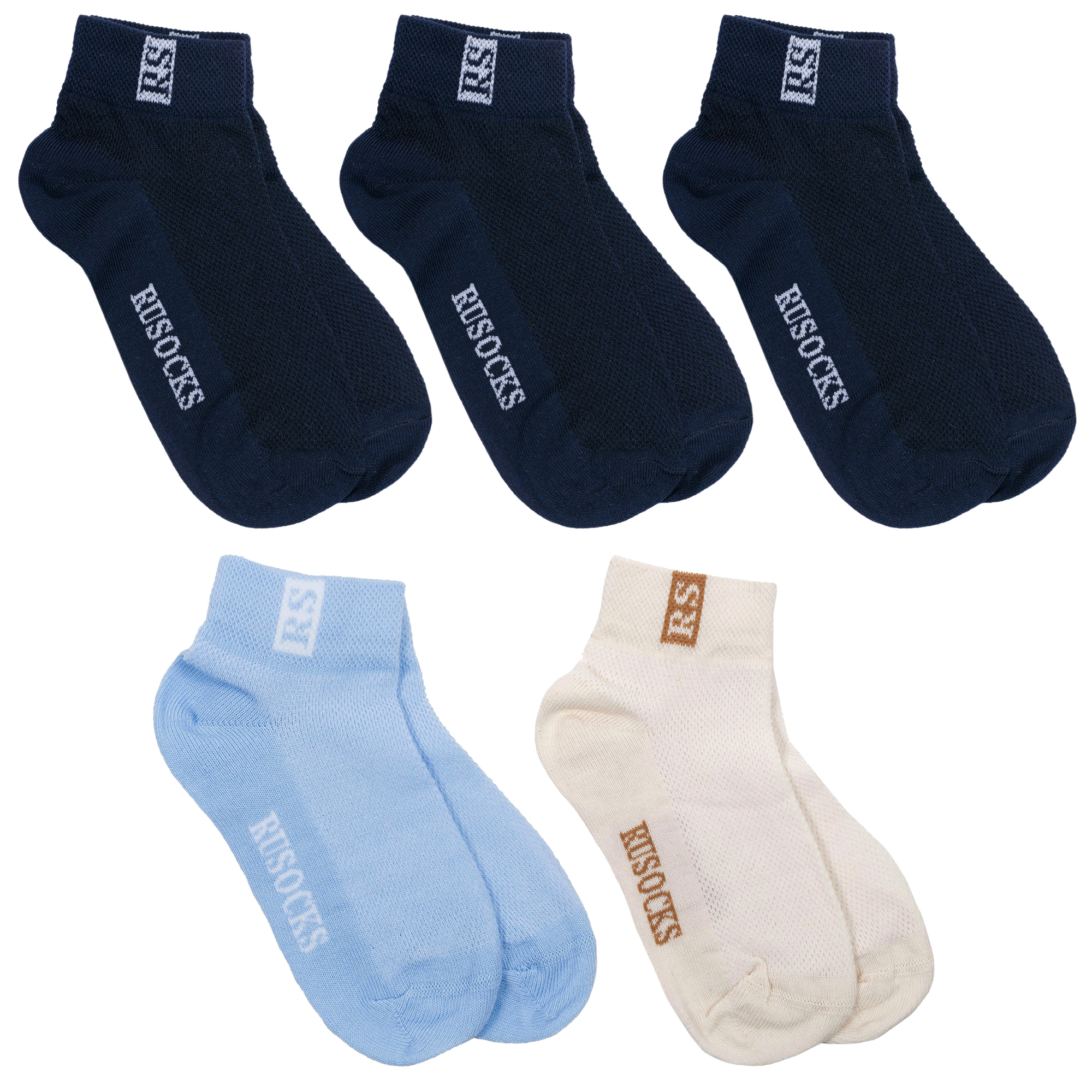 

Носки детские Rusocks 5-Д-36, синий; голубой; бежевый, 14-16, 5-Д-36