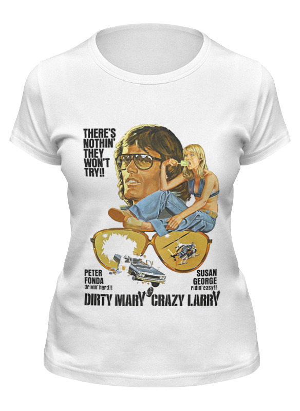 

Футболка женская Printio Dirty mary crazy larry белая 2XL, Белый, Dirty mary crazy larry