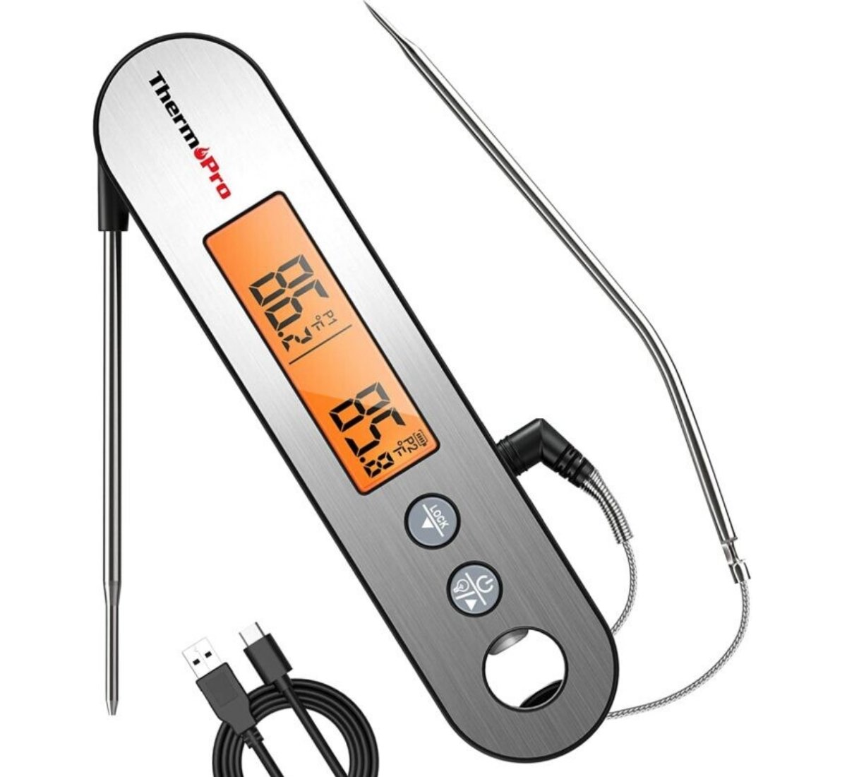 Кухонный цифровой термометр ThermoPro с щупом TP610