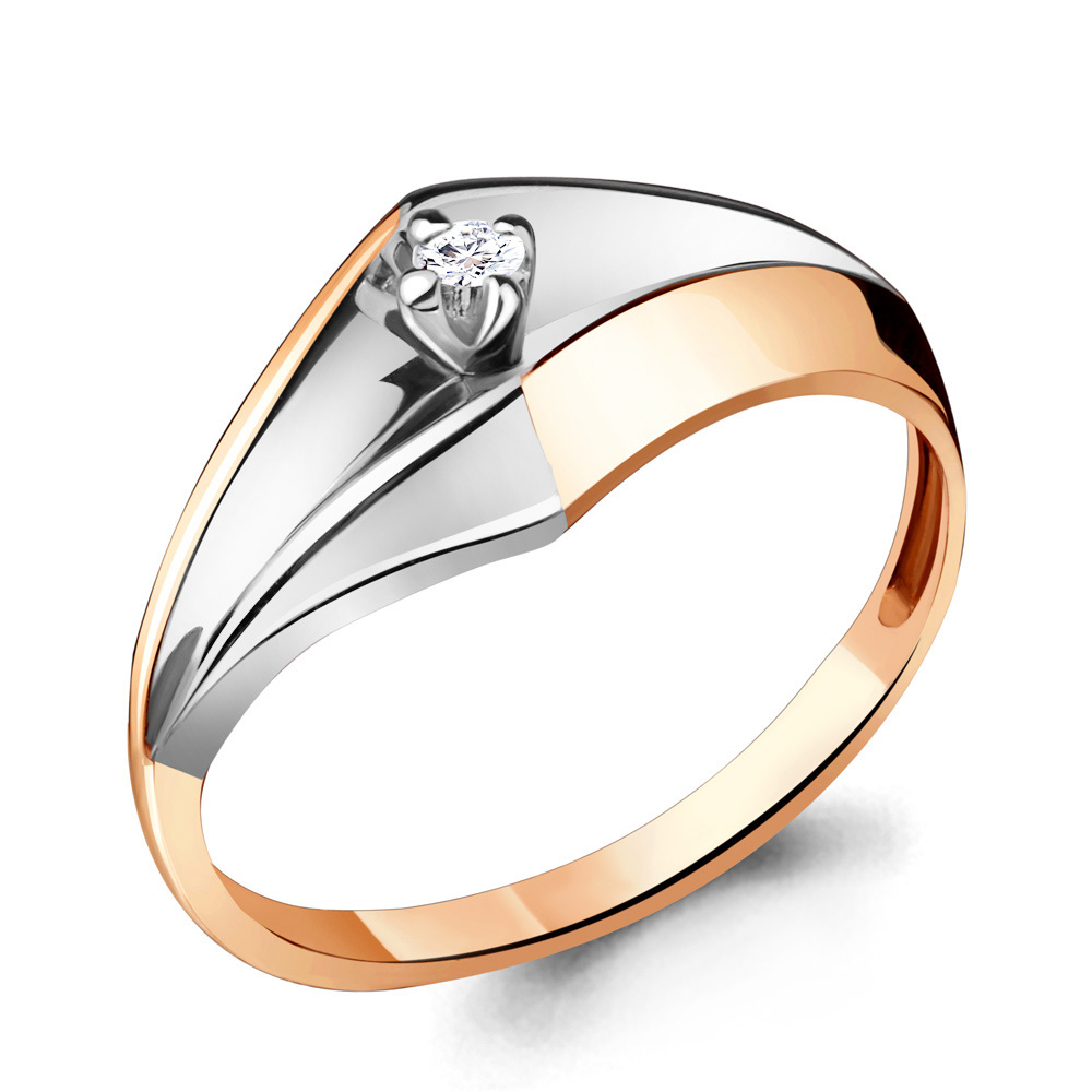 

Кольцо из красного золота с бриллиантом р.  Aquamarine 963132к_585_кз, 963132к_585_кз