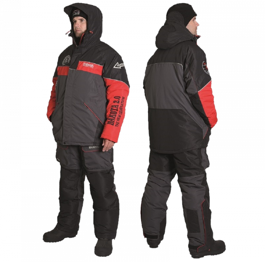 

Костюм зимний Alaskan Dakota 2.0 красный/серый куртка+п/комб. 2XL 54-56/185-188/017286