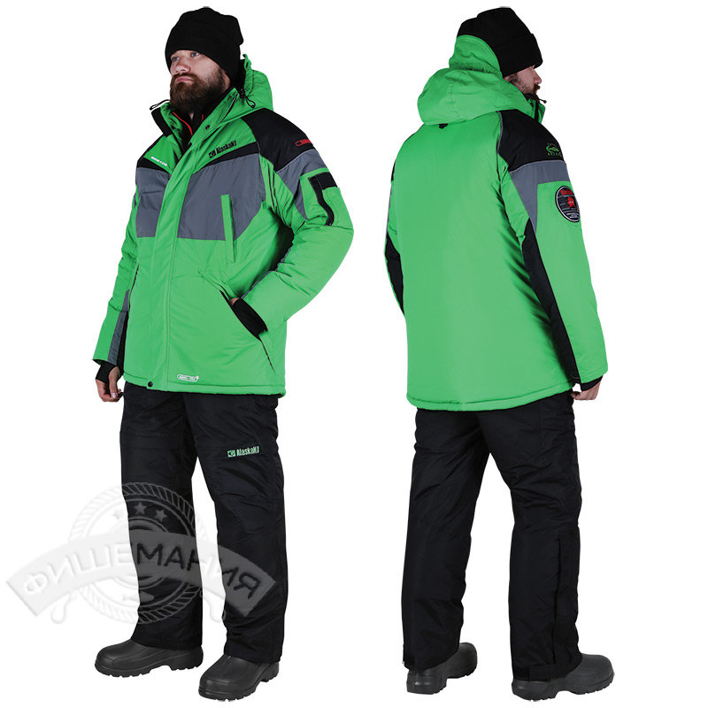 

Зимний костюм Alaskan Dakota зеленый/черный (2XL (54-56) /017281)