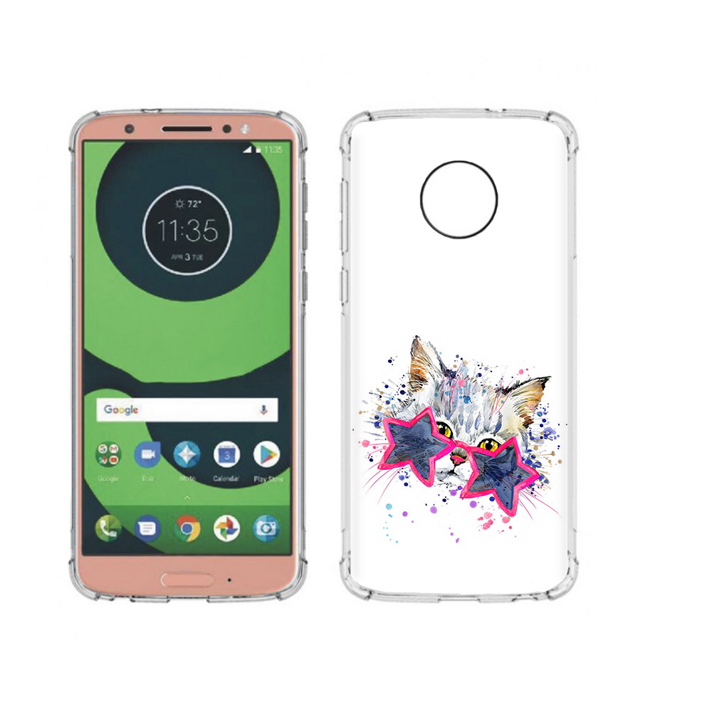 

Чехол MyPads Tocco для Motorola Moto G6 звездные очки (PT99805.376.353), Прозрачный, Tocco