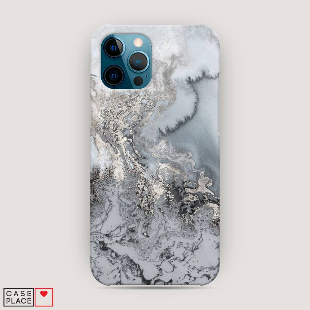 

Пластиковый чехол "Морозная лавина серая" на Apple iPhone 12 Pro Max, 12720-2