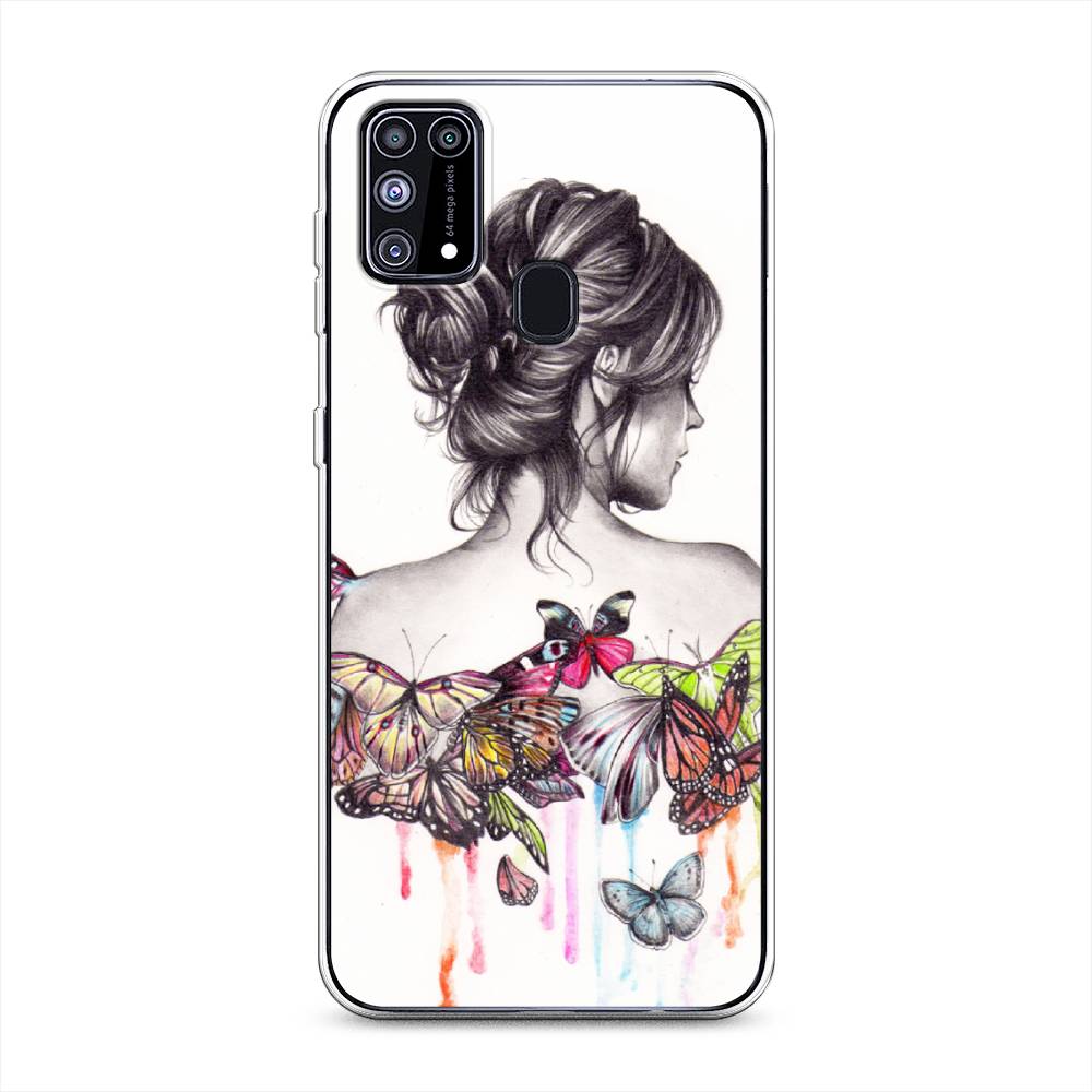 

Чехол Awog на Samsung Galaxy M31 / Самсунг M31 "Девушка с бабочками", Разноцветный, 2100750-10