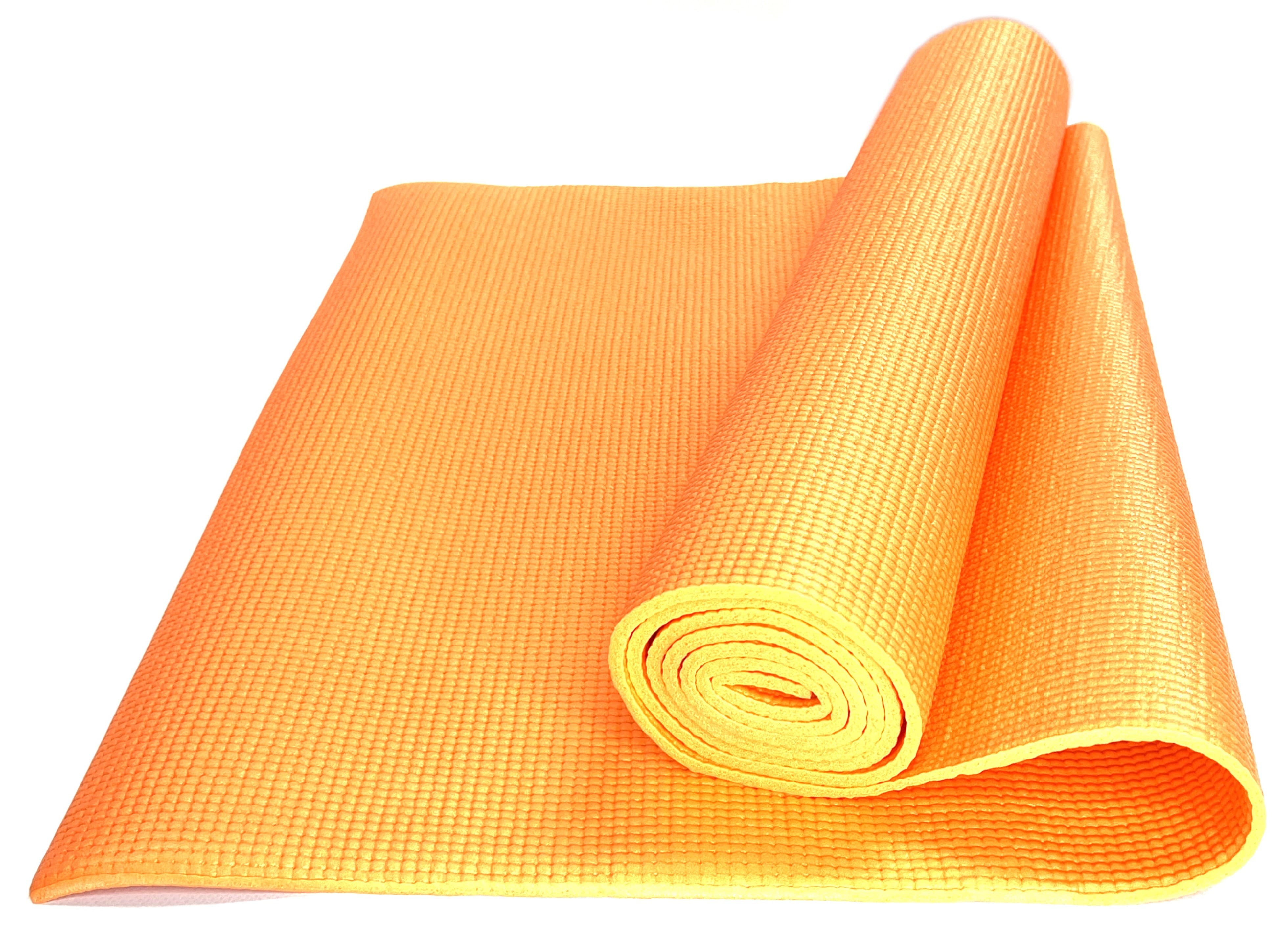фото Коврик для йоги и фитнеса ztoa ym-01 pvc 0,5 см, 173х61 см, оранжевый