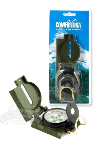 

Компас Comfortika металлический c линейкой DC45-2B