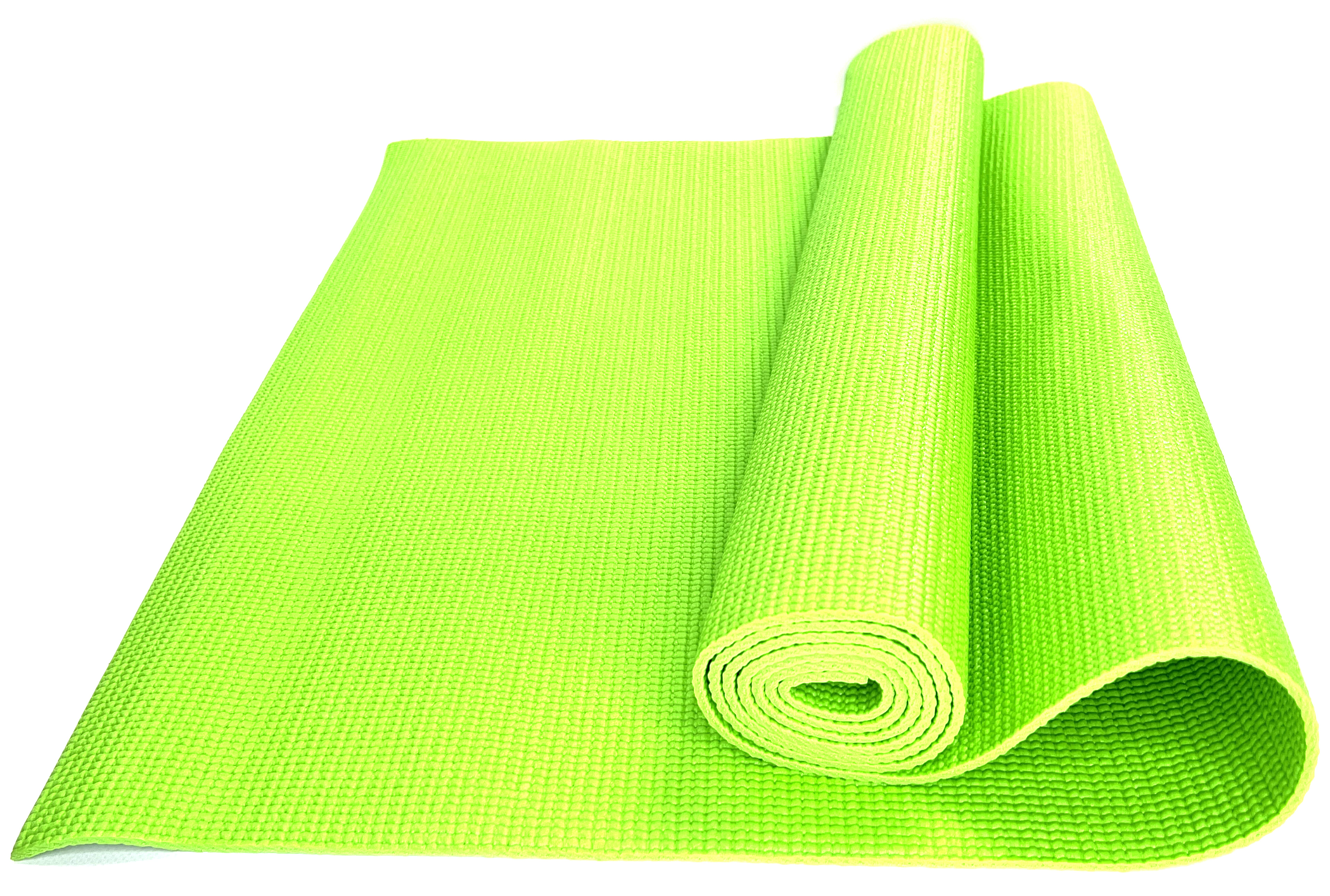 фото Коврик для йоги и фитнеса ztoa ym-01 pvc 0,4 см, 173х61 см, зеленый