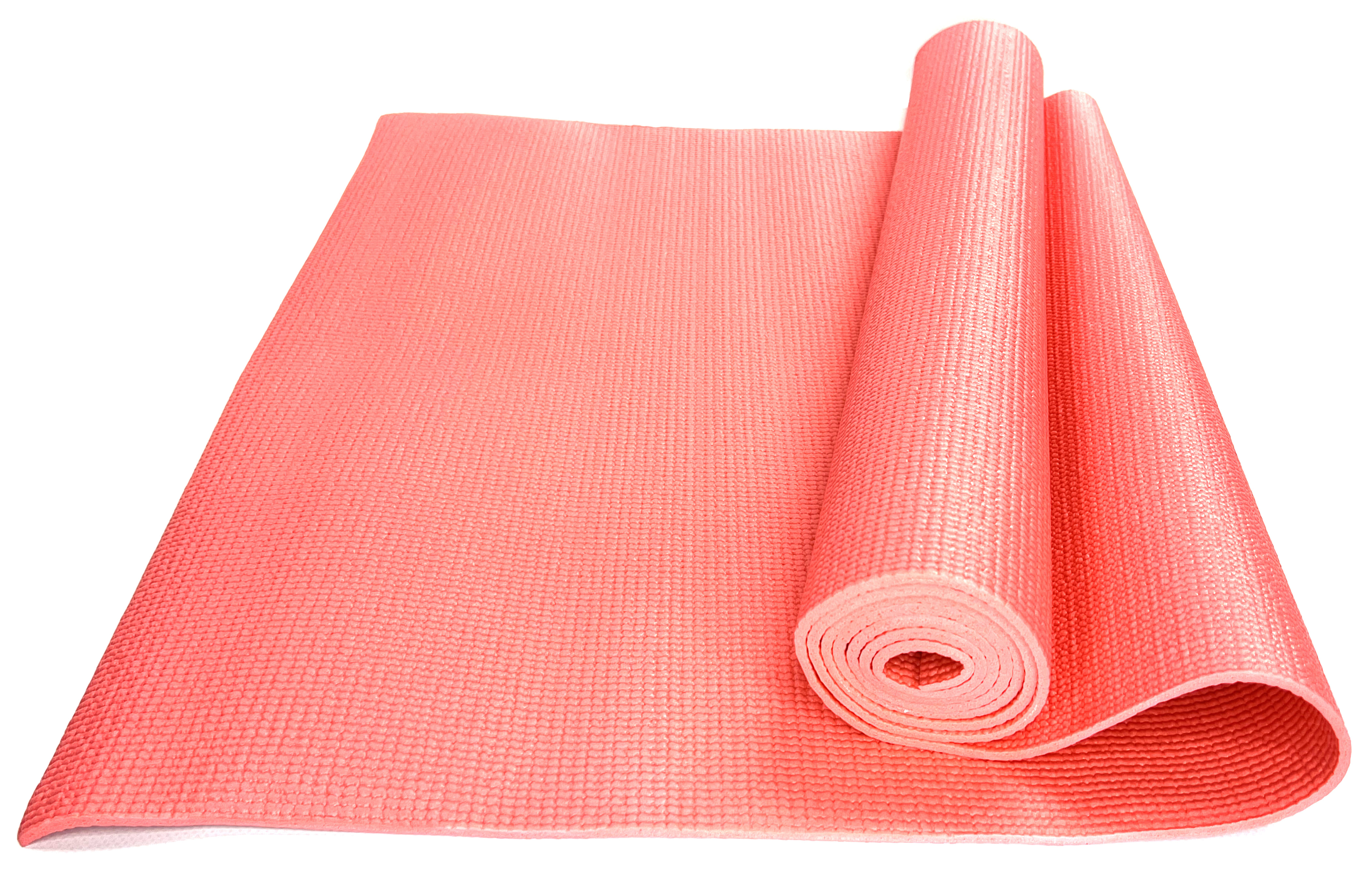 фото Коврик для йоги и фитнеса ztoa ym-01 pvc 0,4 см, 173х61 см, розовый