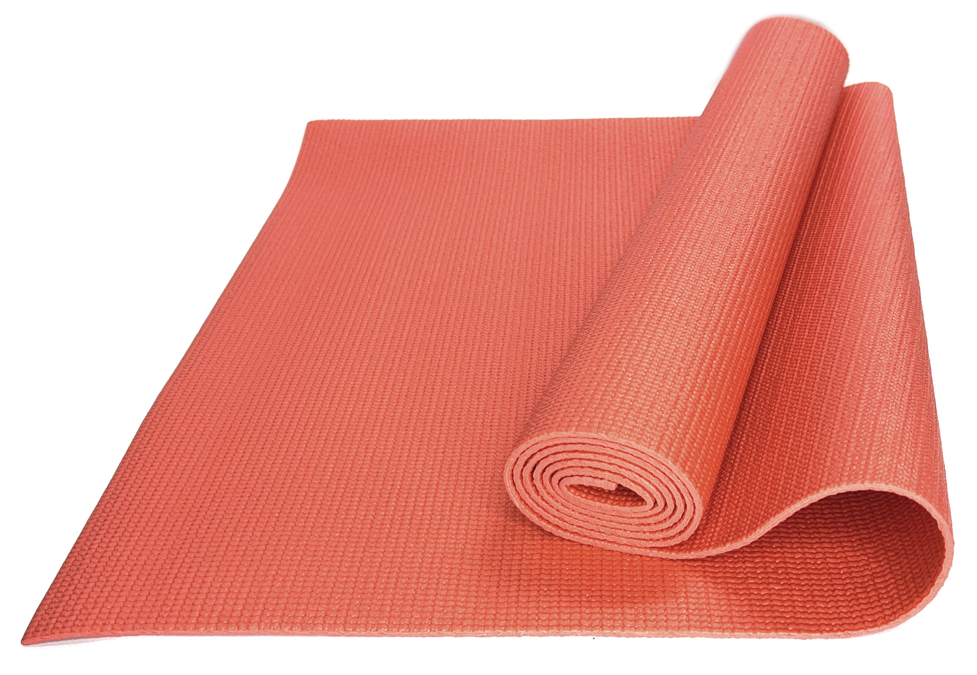 фото Коврик для йоги и фитнеса ztoa ym-01 pvc 0,4 см, 173х61 см, красный