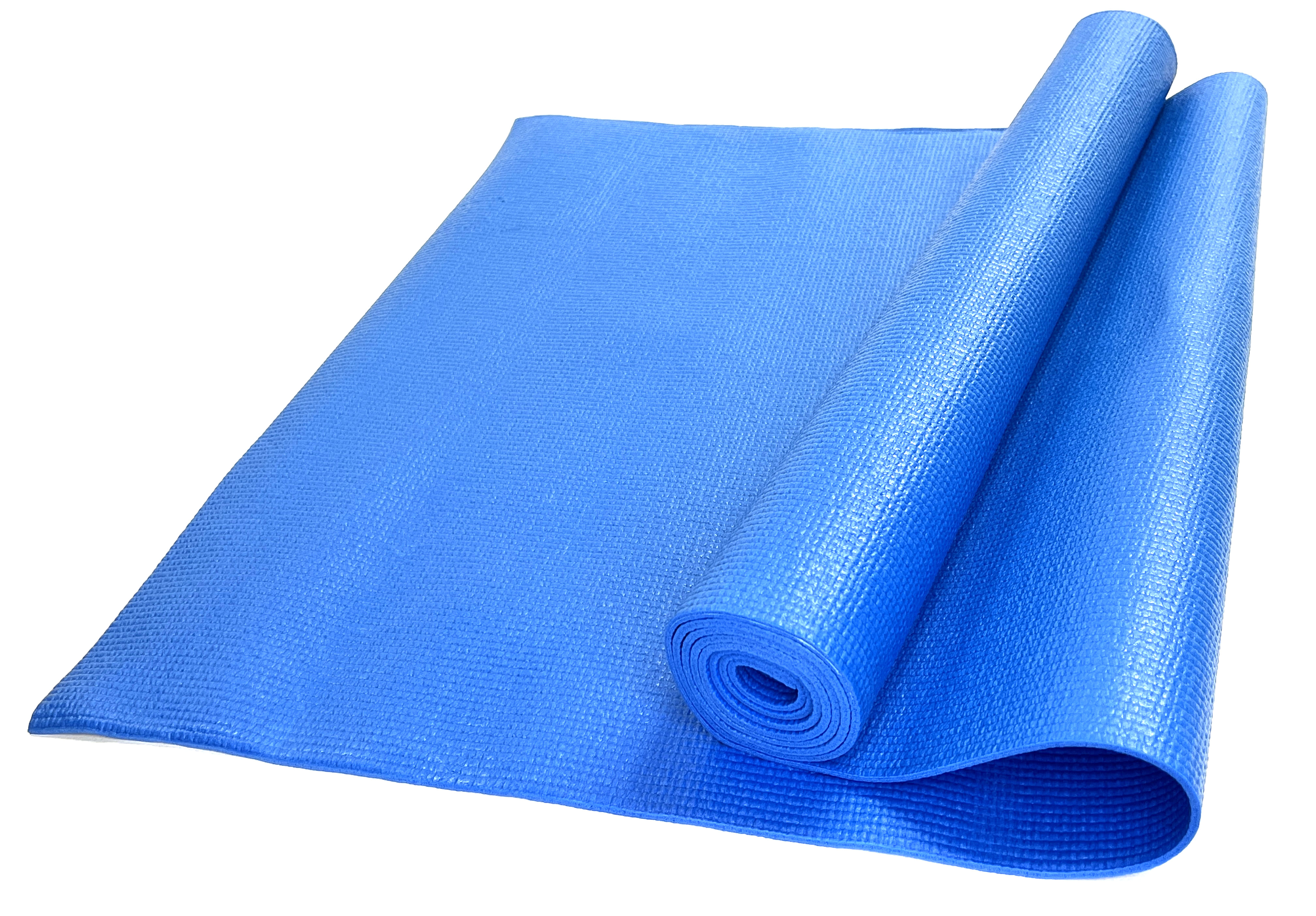 фото Коврик для йоги и фитнеса ztoa ym-01 pvc 0,3 см, 173х61 см, синий