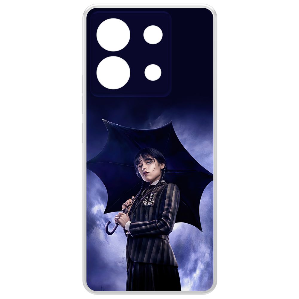 

Чехол-накладка Case Уэнсдей Аддамс - Уэнсдей под зонтом для Xiaomi Redmi Note 13 Pro 5G, Прозрачный