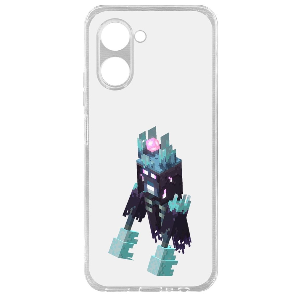 

Чехол-накладка Krutoff Clear Case Minecraft-Несчастный Призрак для Realme C33 2023, Прозрачный