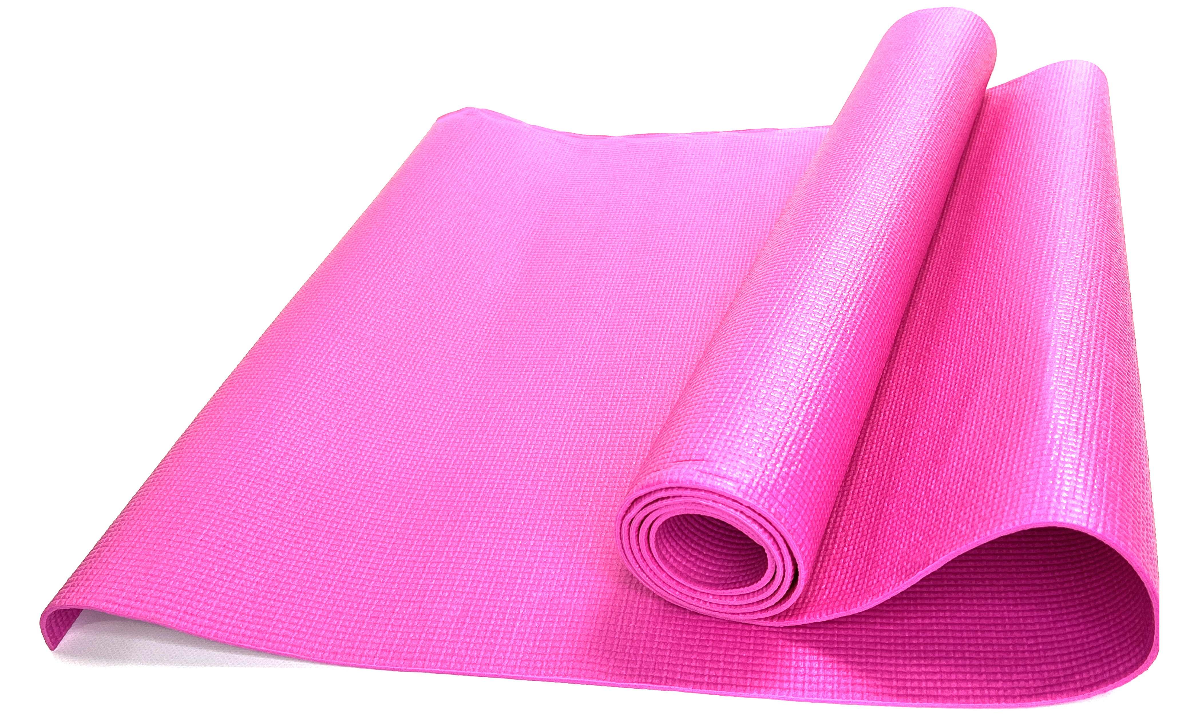 фото Коврик для йоги и фитнеса ztoa ym-01 pvc 0,3 см, 173х61 см, розовый